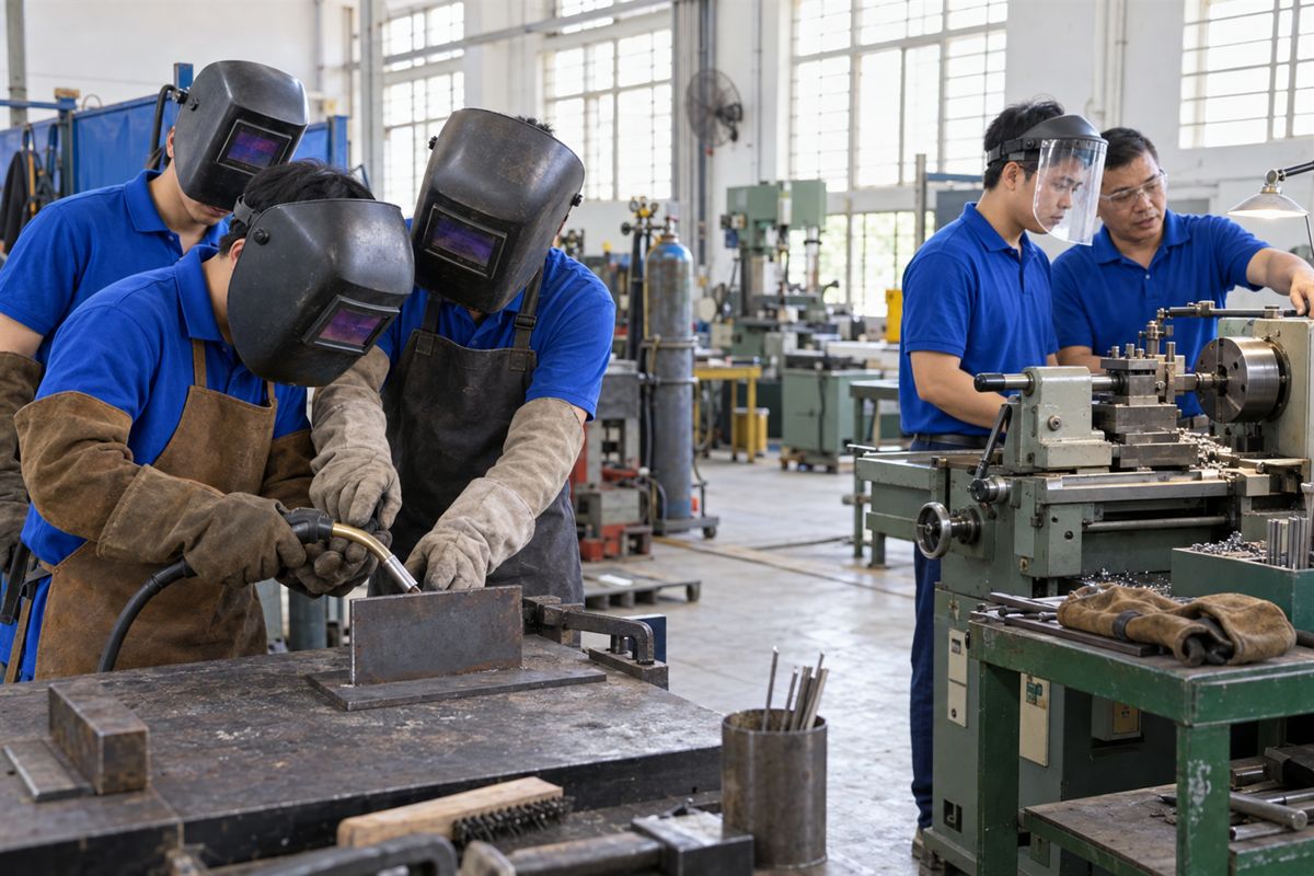 Kỹ thuật tiện, gia công lắp ráp, hàn hơi – hàn điện
